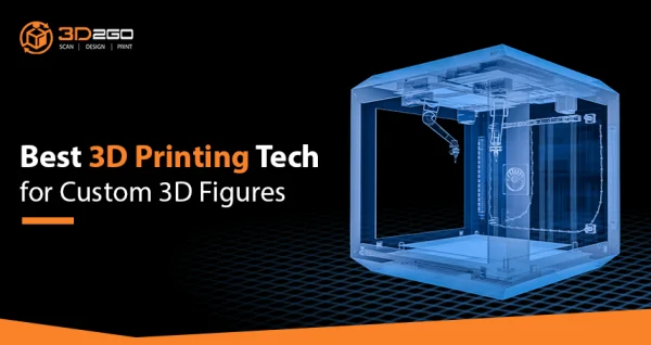 A blog banner by 3D2GO Philippines titled Best 3D Printing Tech for Custom 3D Figures
