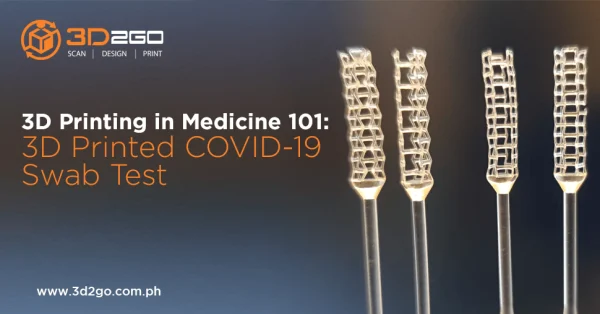 blog banner for 3D Printing in Medicine 101: 3D Printed COVID-19 Swab Test